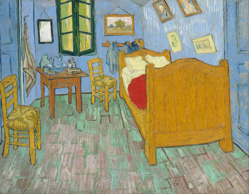 nobrashfestivity: The Bedroom At ArlesVincent Van Gogh 1888 Roy Lichtenstein  1992