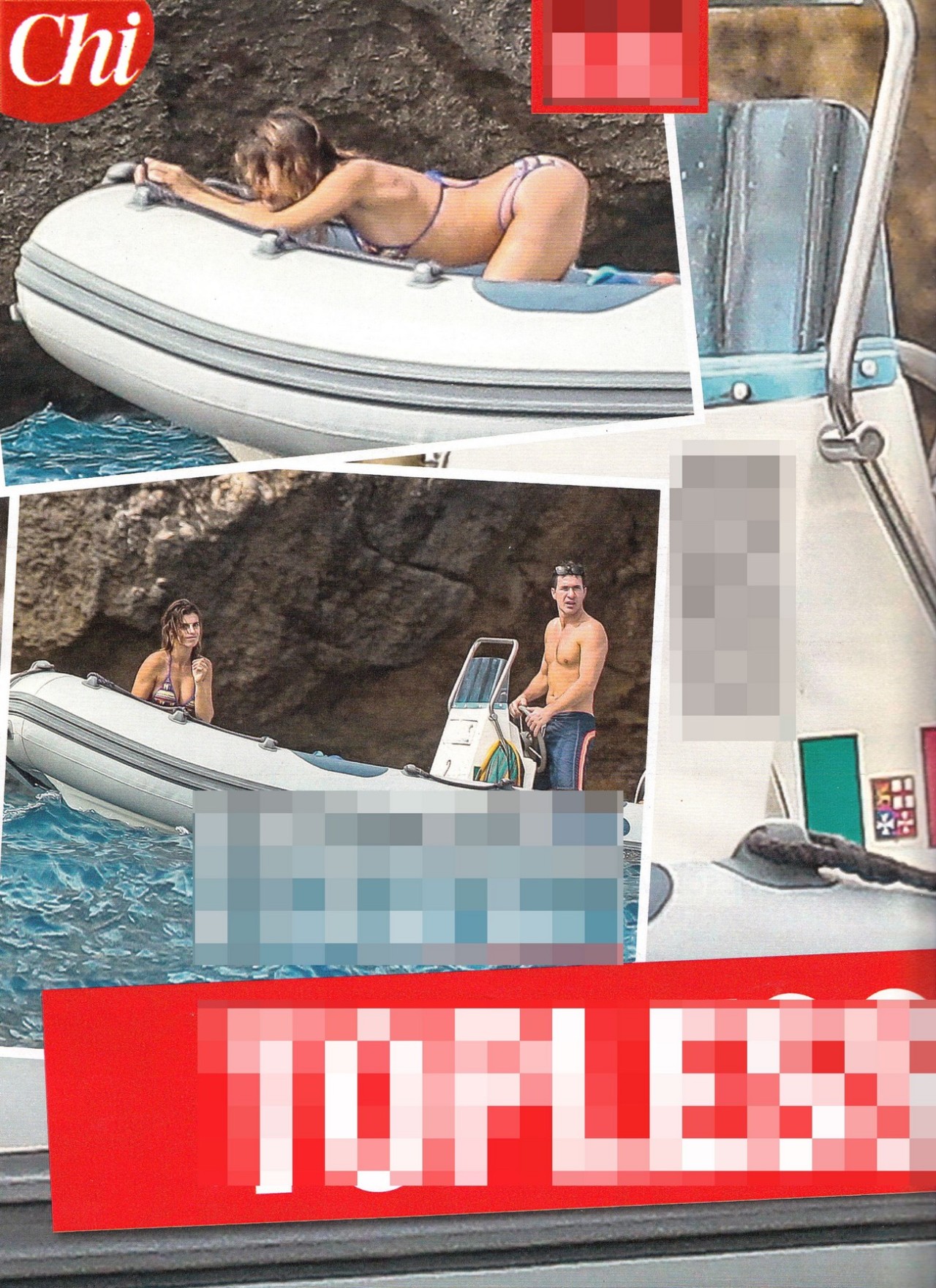 toplessbeachcelebs:  Elisabetta Canalis (Italian Actress) topless in Sardinia (July
