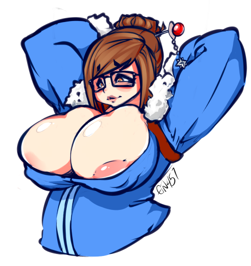 ein457:  Been seeing so many Mei fan arts although i dont own overwatch i had ta join the chaos with a quick doodle. 