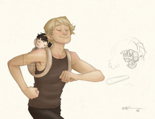 captbexx:Luke &amp; Baby BenLuke, no! XD[Society6]