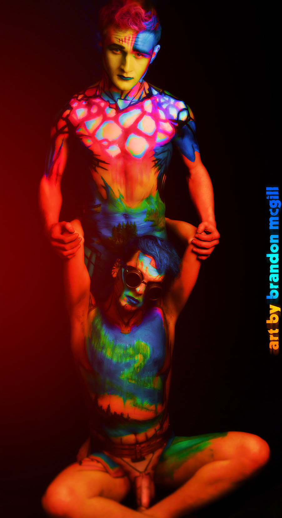 ryandevon: brandonmcgill:   ARTISTS PAINTING EACH OTHER (NSFW) Hey folks! Brandon