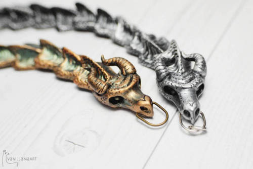 sosuperawesome:Dragon Bracelets and Ring by VaniLlamaArt on EtsyMore posts like thisNew: So Super Aw