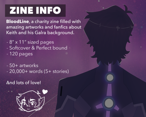 galrakeithzine: [Reblogs are greatly appreciated! ] Preorders for BloodLine, a Galra Keith Zine open