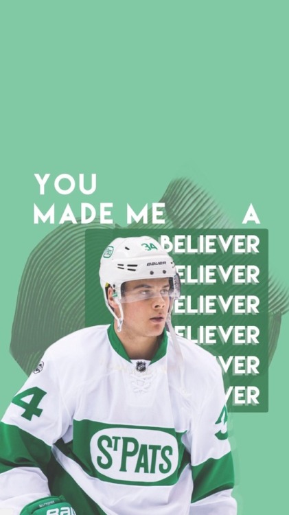 deepfriedleafs: Auston Matthews + Believer - Imagine Dragons [like/reblog if you save]