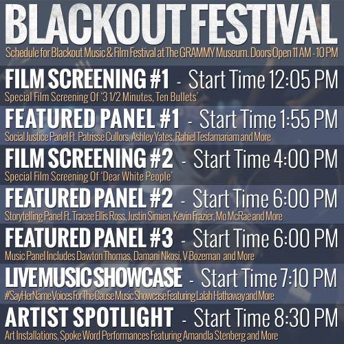 EXCITING: Blackout Music &amp; Film Festival is Exactly ONE Week Away! Check Out the Official Sc