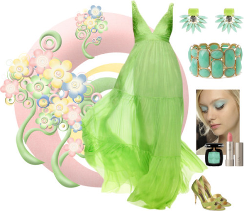 Untitled #127 von slmonigold, plastic earrings enthaltend ❤ liked on PolyvoreJust Cavalli high heel 