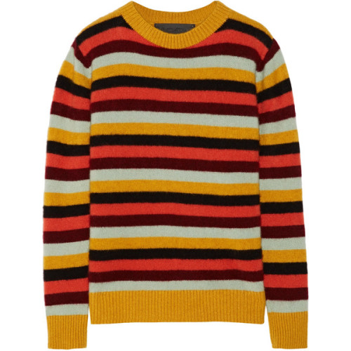 The Elder Statesman Picras striped cashmere sweater ❤ liked on Polyvore (see more cashmere sweaters)