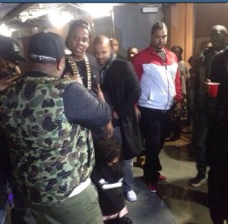 beyonceinfo:  Jay and Blue backstage at MCHG’s concert in Los Angeles (Dec 9) 