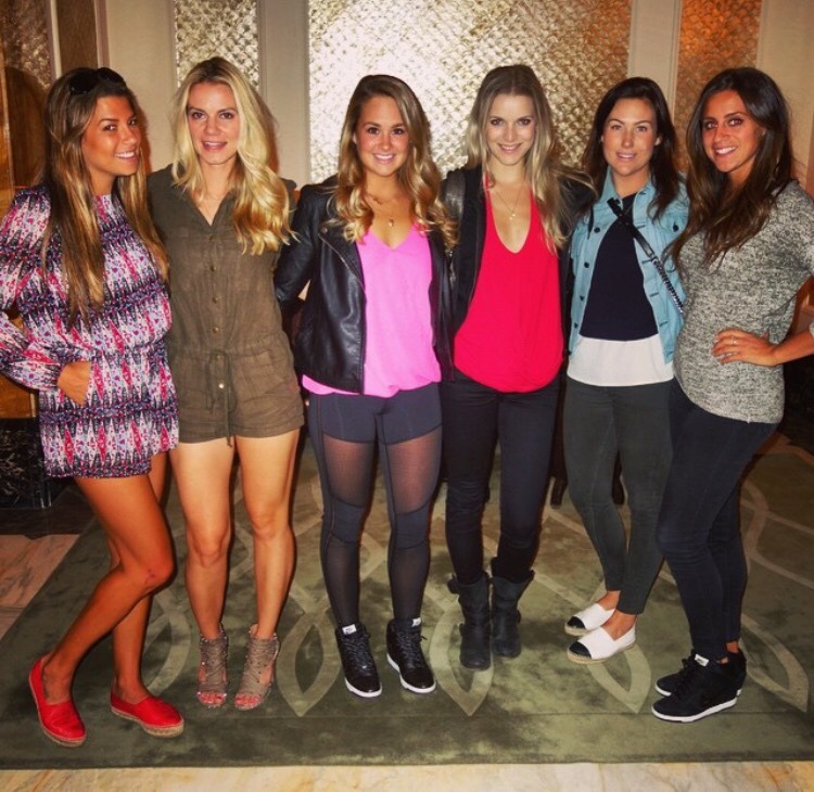 Wives and Girlfriends of NHL players — Back Row: Sanna Grundberg, Marissa  Mazzolini 