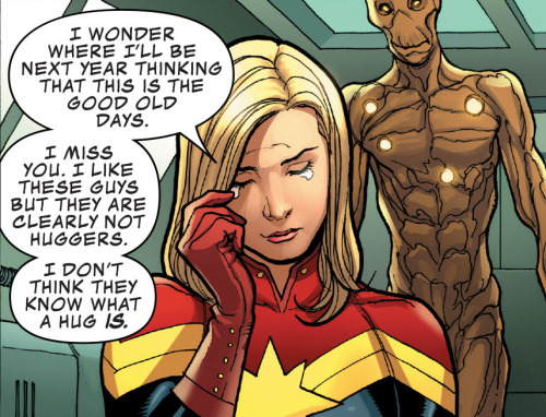 teerack:  We are groot.  D'awwww ;_;I love Carol, and this was just awesome. I like that her message is for Jessica Jones, who’s another of my favourites