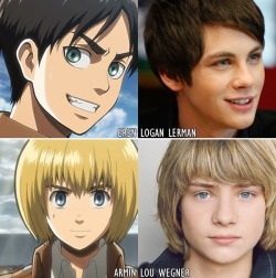 ladymoonstache-deactivated20170:  My version of the cast for Attack on Titan’s live action movie… 