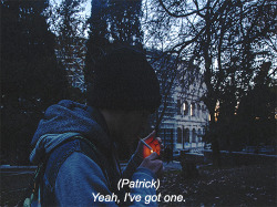 Angelmientus:  The Perks Of Being A Wallflower     “Yeah, I’ve Got One. Well,