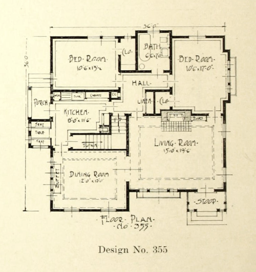 vintagehomeplans: vintagehomeplans:  United States, 1922: The White Elephant House, Style 355 A somewhat popular gimmick of this era was to include one house “designed by a woman”, because as housewives shouldn’t they know what’s best? Yet, there