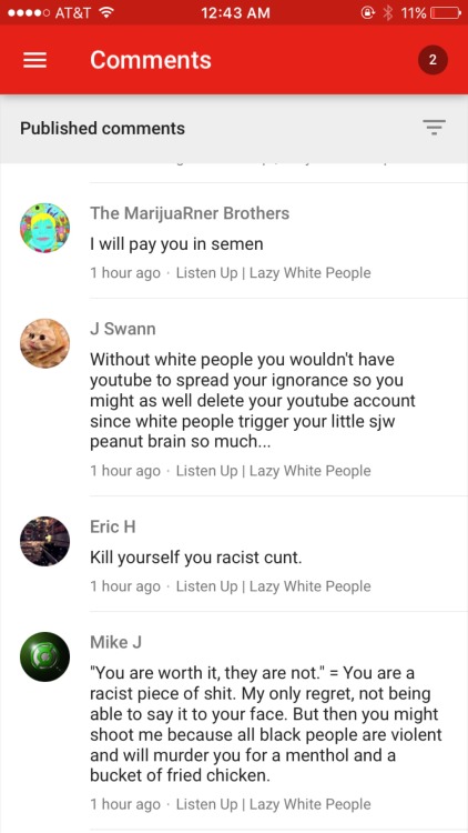 chescaleigh:philogynoir:philogynoir:The influx of hate I get when someone with a large following mak