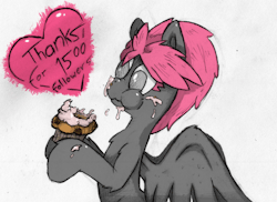 Thanks~ It&rsquo;s a very tasty cupcake~&lt;3 (atastycupcakes&rsquo;s my 1500th follower just in case ya were wondering ^-^)