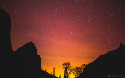 just–space:  Star Rise - Yosemite Valley,