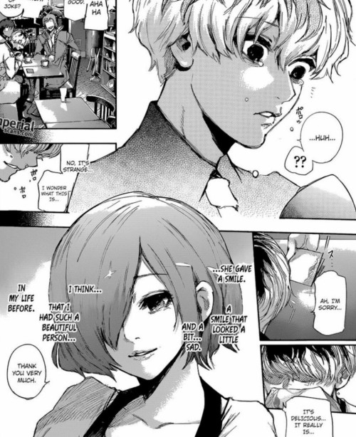 warning–known–fangirl:  Touka made a better impression on Haise than she did with Kaneki.