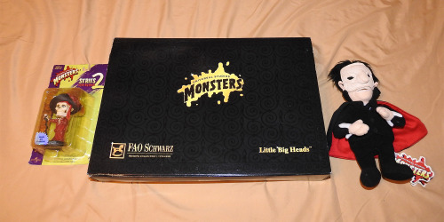 FAO Schwarz Universal Monsters Little Big Heads retailed for $60 back in 1998. I got mine on eBay fo