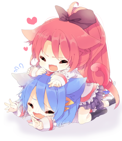 simplykasumi: KyouSaya <3 Lovely Neko Art :D They are so cute! >.< Credit goes to Bloom fro