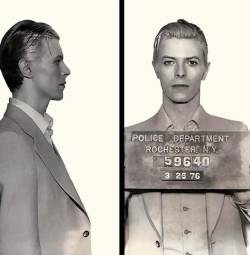 pristine-impurity:David Bowie&rsquo;s mugshot after he was arrested for marijuana