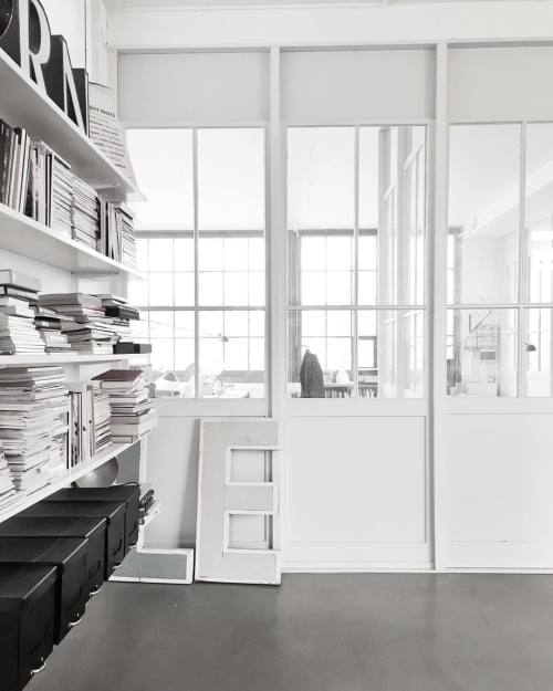 septemberedit:  || A creative day at the studio. Happy Friday to all. ______________________________________________ #studio #copenhagen #interior #architecture #bookseverywhere #beautiful #simplemess #monochrome 