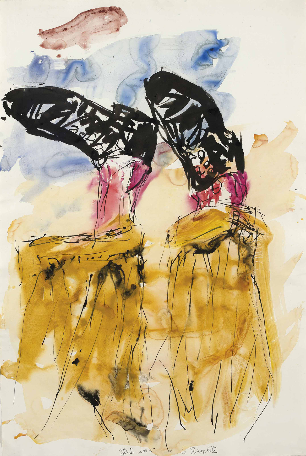 mauveflwrs:Georg Baselitz  Sans titre 2005