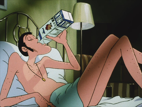 animenostalgia:Pink Jacket-era Lupin giving off quarantine vibes