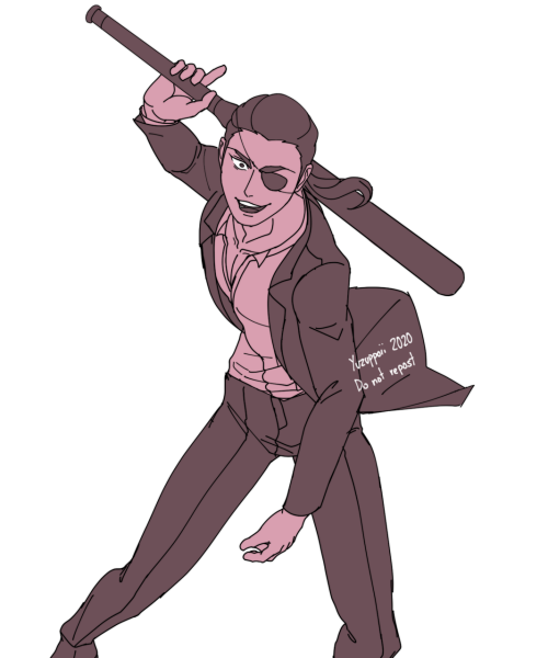 I love Majima and I need to practice drawing so&hellip; this