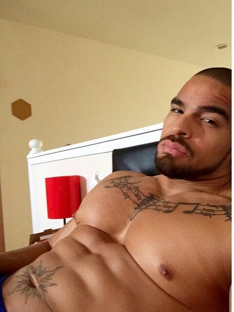 dominicanblackboy:  A sexy moment in bed wit thick fat fuckable ass Gio yo posted