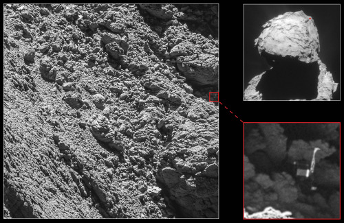 &ldquo;To see a World in a Grain of Sand&rdquo;: Rosetta’s lander Philae has been foun