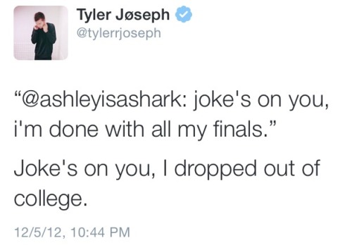 introspetcivebeat:tyler’s tweets are the best 