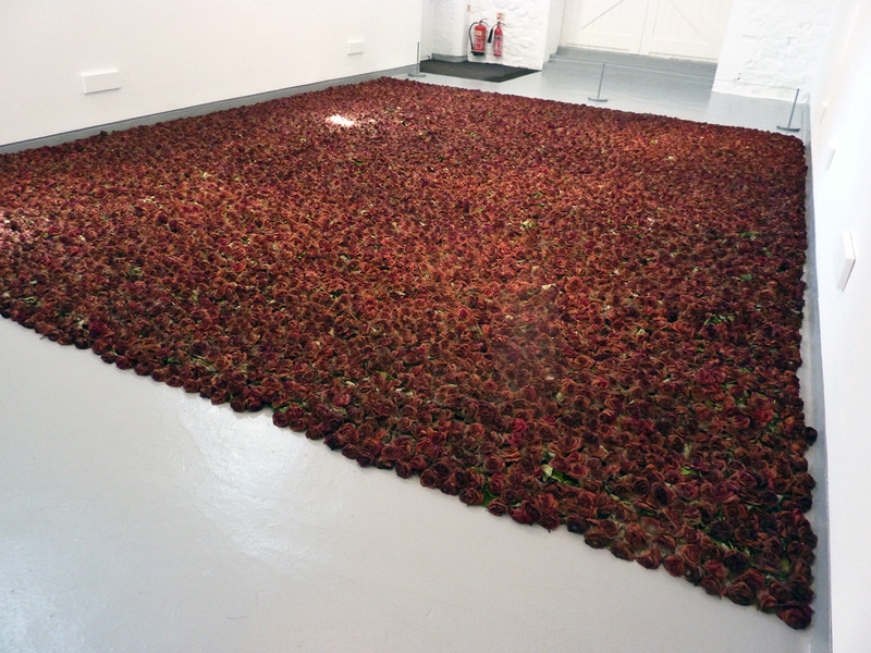 nyctaeus:  Anya Gallaccio, ‘Red on Green’, 2012 Anaya Gallaccio’s Red On Green (2012)