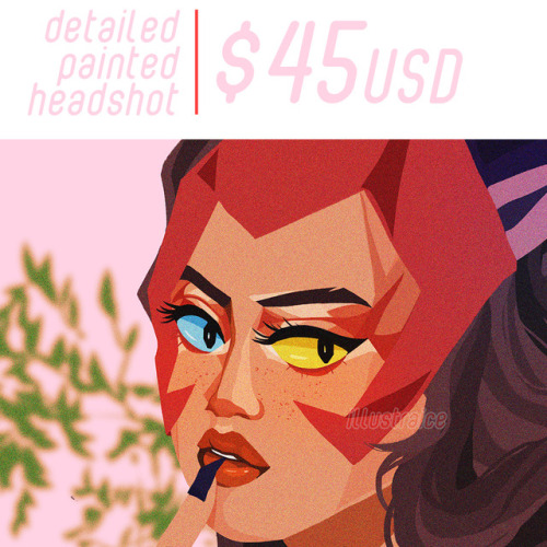 illustraice:hi!  i’m opening commissions <3 it’s been a weirdly rough month for me, and financial