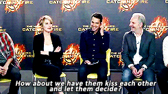 maliatale:  Jennifer Lawrence on being asked who was the better kisser, Josh or Liam.