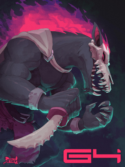 justinchan: a poster I drew for the Rivals of Aether Genesis 4 compendium! was fun to do!  