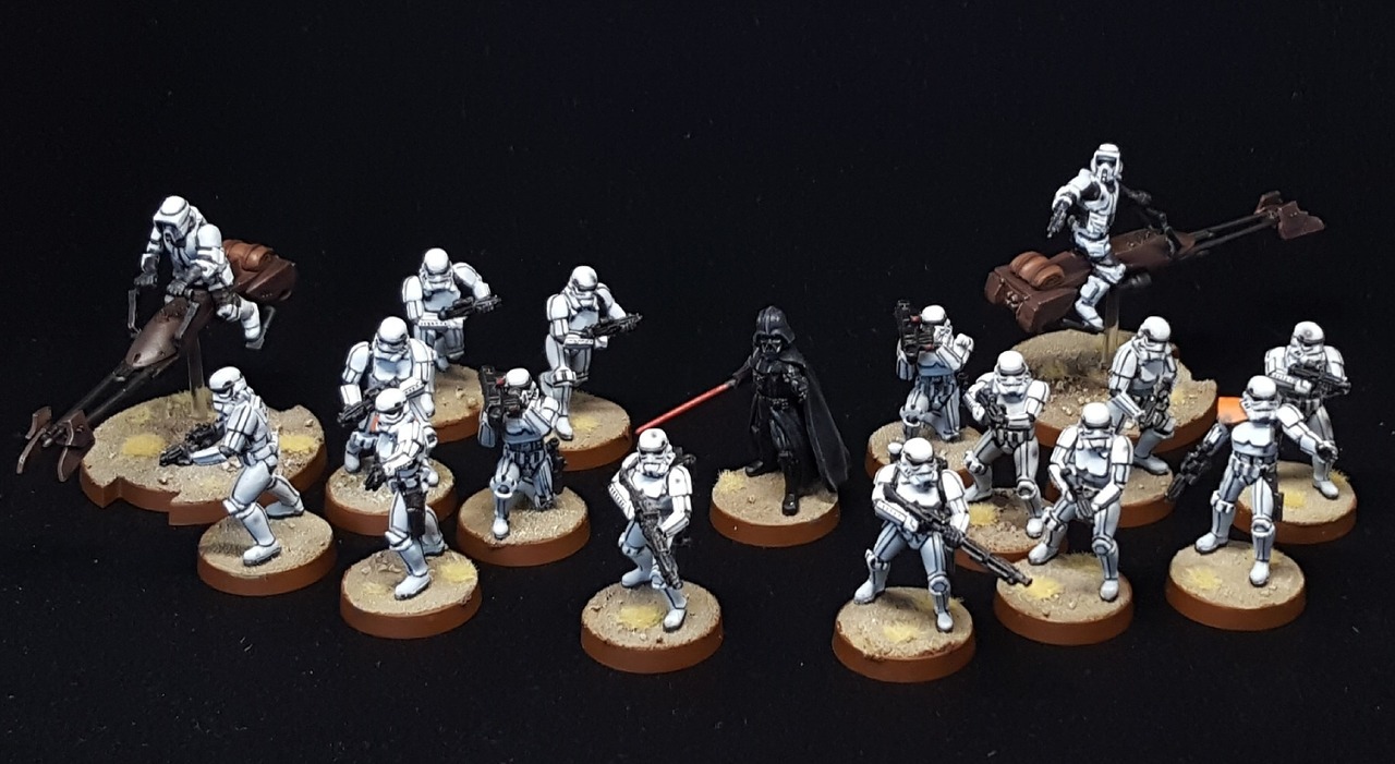 kourat's painting — Empire army lead by vador from the new game of...