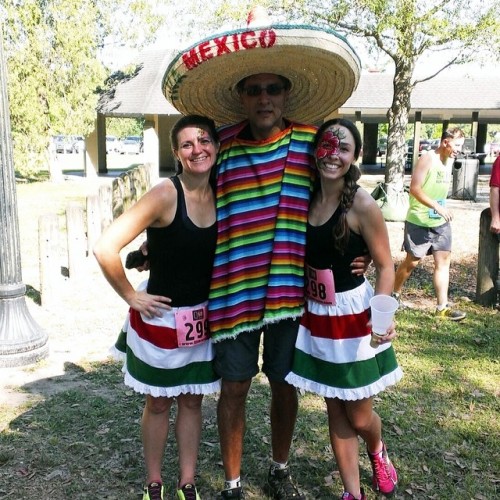 Getting 12 miler in at the #q50races #cincodemayo 4 miler race! Had a blast!! #triouradventure @imtr