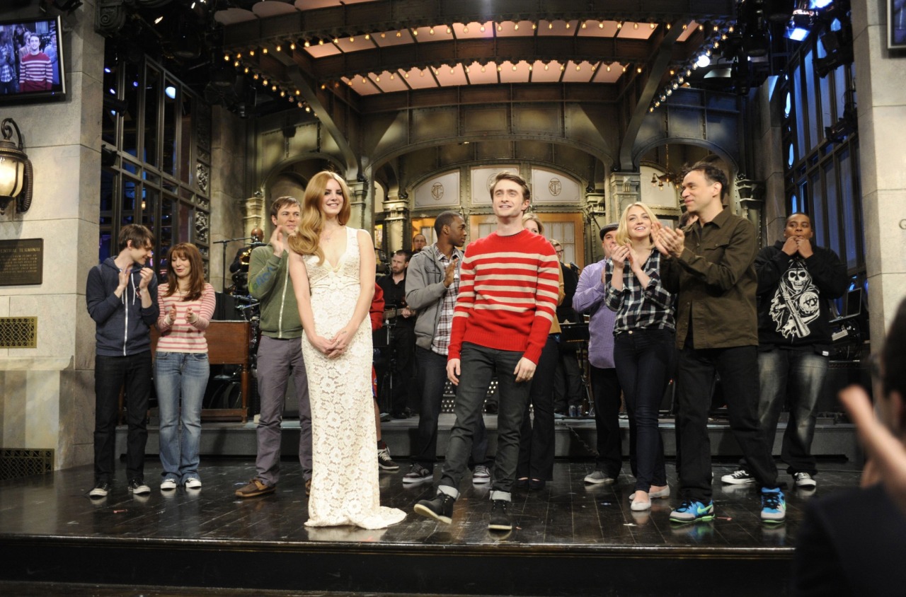 pinupgalore-lanadelrey:  Lana Del Rey, Daniel Radcliffe, and Kenan Thompson on the