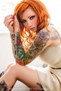 tatooed-girls-now-just-shut-up:  More here Tattooed Girls, Now Just Shut Up