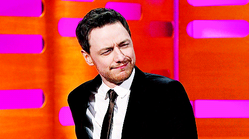 mcavoyclub:  You boys came up with your signature poses. James, yours is the… finger.