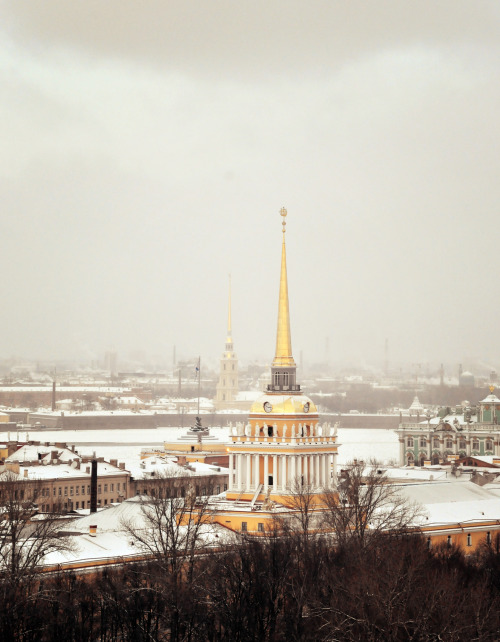 taurija:View of the St. Petersburg from the colonnade of St. Isaac’s Cathedral