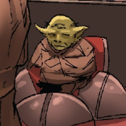 bad-comic-art:Yoda in Jedi of the Republic: Mace Windu #5 (2017) art by Denys Cowan This isn&am