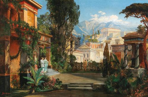 A View of an Ancient City, Hermann Burghart (Austrian, 1834 - 1901)