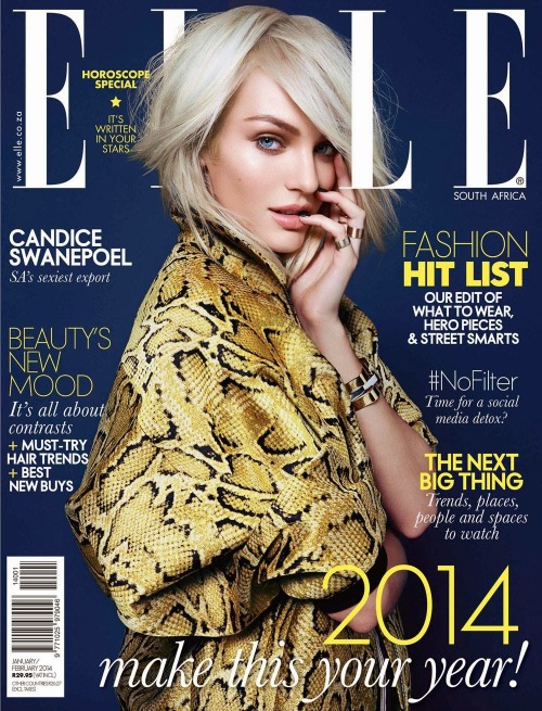 Candice Swanepoel for Elle South Africa February 2014 Cover