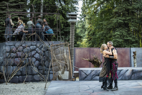 Macbeth performed on the Fairbanks campus by the Fairbanks Shakespeare Theatre. July 2019.