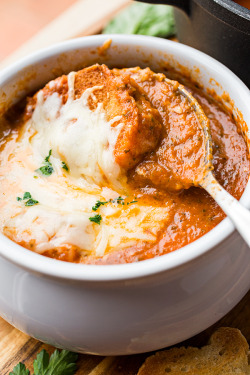 Foodffs:  Tomato-N-Grilled Cheese Soup, When Two Good Things Unite To Become One