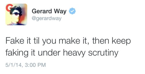 haveyouseenmyvirginity:Life advice from Gerard Way