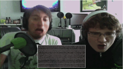 checkeredwithflame-archive:  Rooster Teeth/Achievement Hunter + Jump Scares 