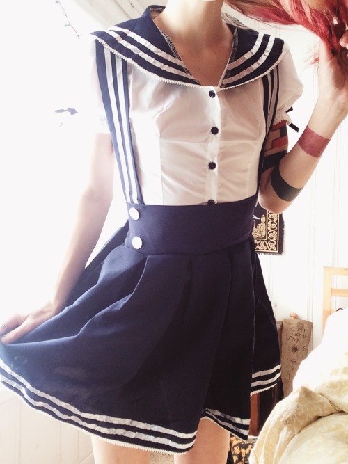 camdamage:  camdamage:    (ﾉ◠﹏◠)ﾉ*:･ﾟ✧ *notice me, Senpai* [new wishlist outfit hell yeah]   Going around today ♥️