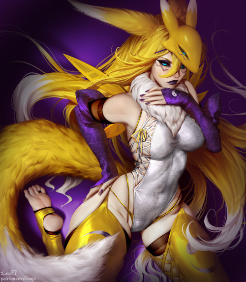 Renamon, human version Lera Pihttps://www.artstation.com/artwork/Qr95qZ 